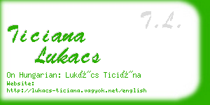 ticiana lukacs business card
